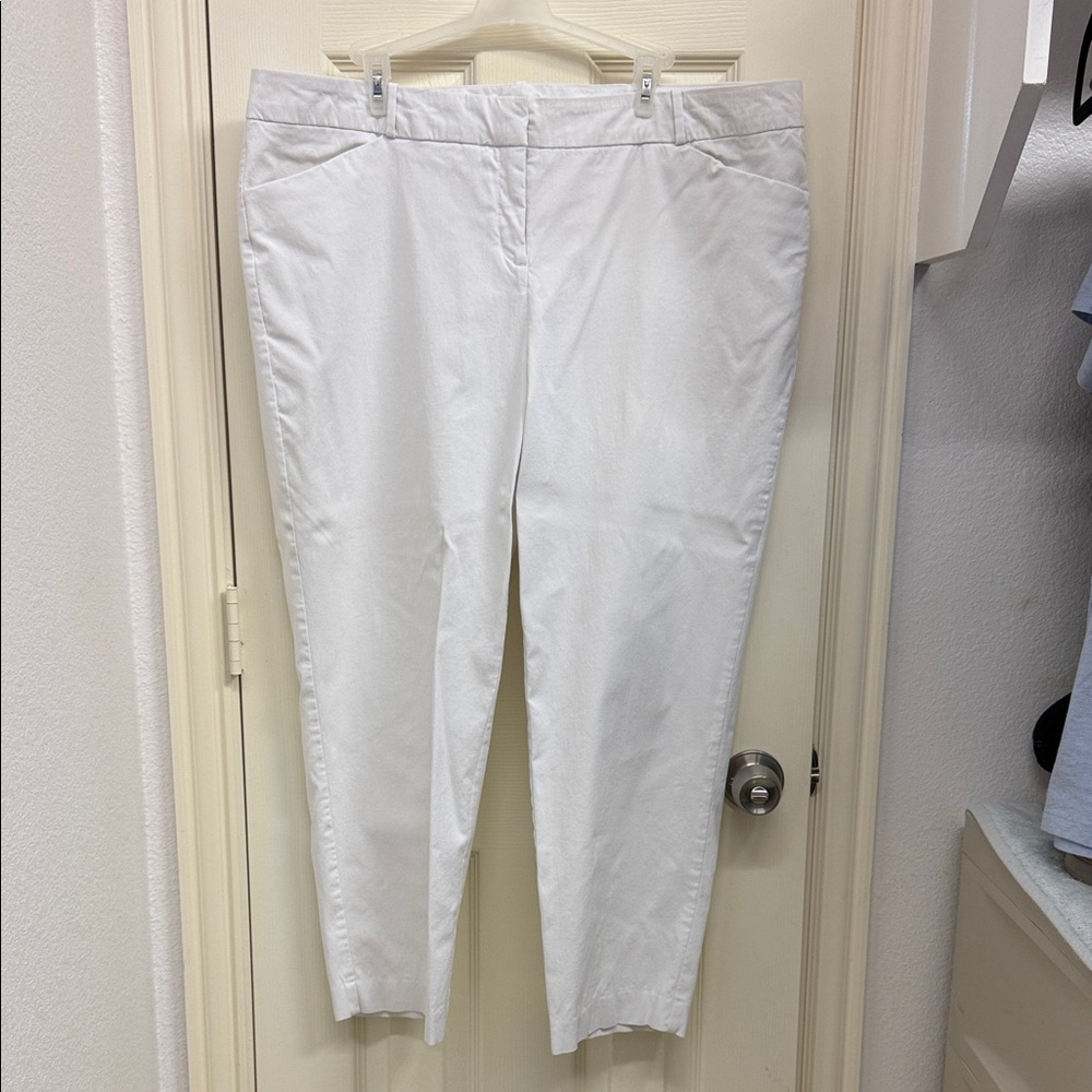 Worthington Slim Fit White Pants